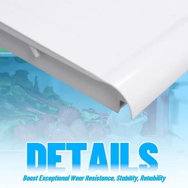 Alt view image 6 of 7 - WR32X10398 Crisper Pan Cover Compatible with GE Hotpoint Refrigerator that are 14cf 15cf 17cf Vegetable Drawer Crisper Cover Replacement for WR32X1094 PS890565 AP3426095
