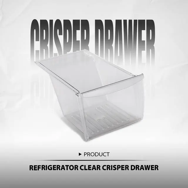 Alt view image 2 of 6 - Clear Crisper Drawer Pan | Fit Frigidaire, Kenmore, Crosley, Westinghouse, Gibson, Kelvinator