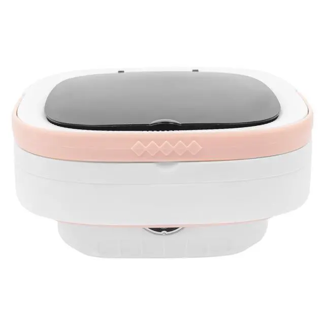 Alt view image 3 of 7 - Electronic Underwear Washer Machine with Blue Light,12L Portable Foldable Mini Washing Machine with 3 Intelligent Cleaning Modes for Travel, Camping, Apartment, Dorm, Socks, Underwear,Pink