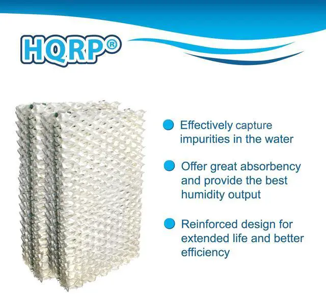 Alt view image 4 of 7 - Humidifier Wick Filter Compatible with Sears Kenmore 14909, 14912, 32-14912, 42-14912, Emerson Essick Air AIRCARE HDC-2R & HDC-411, BestAir E2R Replacement, 6-Pack