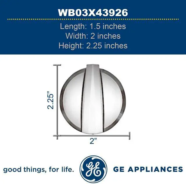 Alt view image 6 of 6 - GE WB03X43926 Range Surface Burner Knob Kit (Stainless Steel)