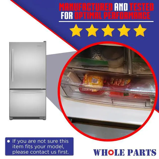 Alt view image 4 of 6 - Upgraded Refrigerator Tray Cover Assembly (Clear color) Part# ACW74118101 - Replacement & Compatible with Some LG and Kenmore Refrigerators