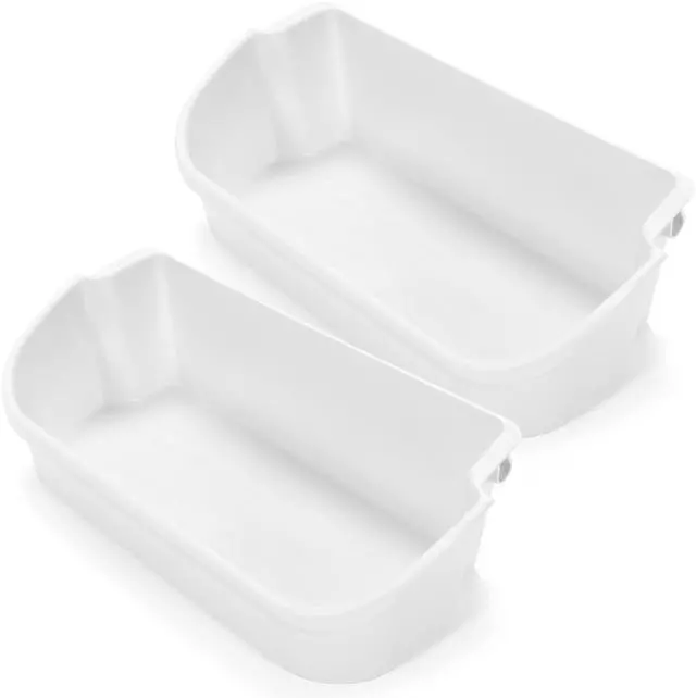 Main image of 240356401 Refrigerator Door Bin Shelf 2Pcs Compatible with Frigidaire Kenmore Refrigerator FFSS2614QS4A FFHS2611PFEA FFSS2614QE6A FFHS2622MSYA FFHS2611LBRA AP2116036 Replacement - White