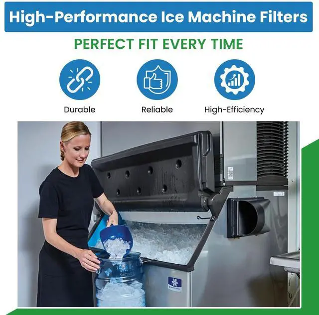 Alt view image 2 of 6 - Replacement Aluminum Ice Machine Filter Compatible with Manitowoc Ice 4040243 Air Filter - 21.25 x 25.75 x 3/32-1 Pack