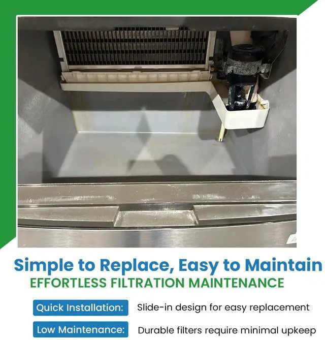 Alt view image 5 of 6 - Replacement Aluminum Ice Machine Filter Compatible with Manitowoc Ice 4040243 Air Filter - 21.25 x 25.75 x 3/32-1 Pack