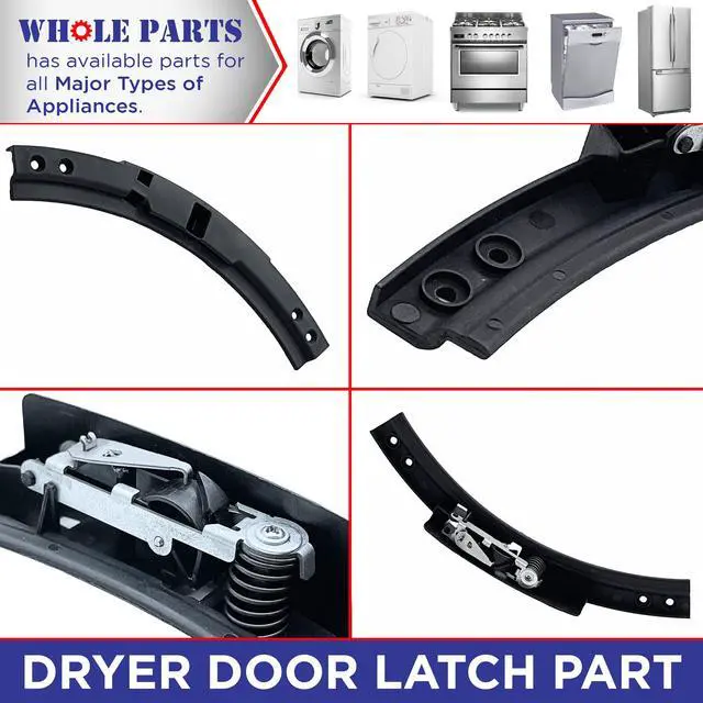 Alt view image 5 of 6 - Upgraded Dryer Door Latch Part # 137538802 - Replacement & Compatible With Some Frigidaire and Electrolux Dryers