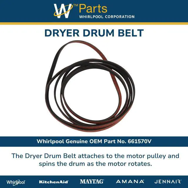 Alt view image 4 of 6 - Dryer Drum Belt