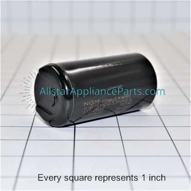Alt view image 3 of 3 - WH12X1001 Aluminum, Ceramic Washing Machine Capacitor