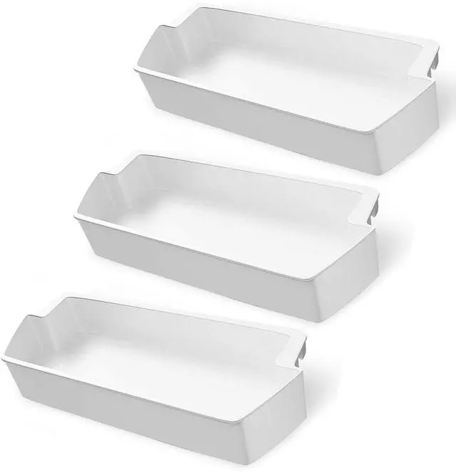 Main image of WP2187172 2187172 Refrigerator Door Shelves for Whirlpool Kenmore (3-Pack) | Also for Amana KitchenAid Crosley, Replaces AP6006028 PS11739091 2187172K, Fits ASD2575BRW01 ASD2575BRS01