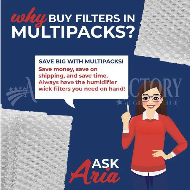 Alt view image 3 of 6 - Replacement for H75-C Holmes Humidifier Wick Filter 2-Pack