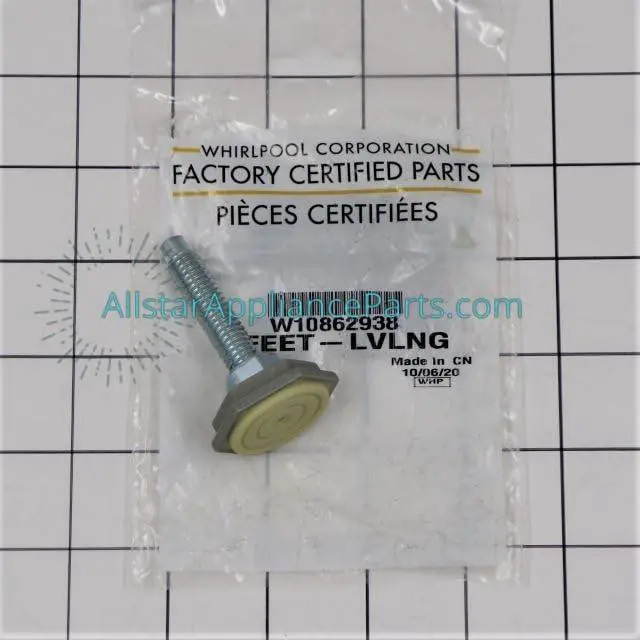 Alt view image 2 of 5 - W10862938 Washer Leveling Leg
