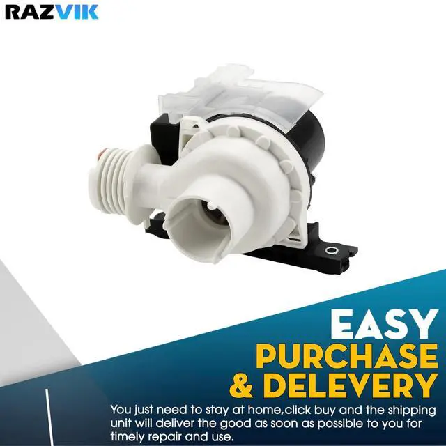 Alt view image 4 of 5 - Drain Pump Replacement For Frigidaire Affinity Parts 137221600 2754548 137108100 134051200 M65 M89 M222-5 Washer, Frigidaire FEX831FS2 ATF7000FS1 FTF530FS, 41798802891 41744052400 417.98802891 Washer