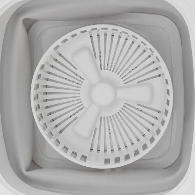 Alt view image 3 of 7 - Portable Washing Machine,10 L Foldable Mini Washer with Turbine Core 3 Wash Modes for Apartments Travel Dorms RV Lightweight Compact Laundry for Underwear Socks(Grey)
