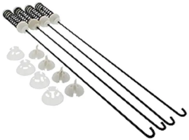 Main image of W10189077, AP5985113, PS11723157 Suspension Rod Kit Compatible With Whirlpool Washer (Fits Models: WTW, MTW, 110, MVW And More)