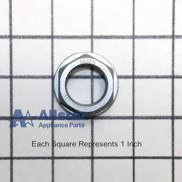 Alt view image 3 of 4 - Washing Machine Spanner Nut, 1 Pack, Hex, Steel, 2 Inches