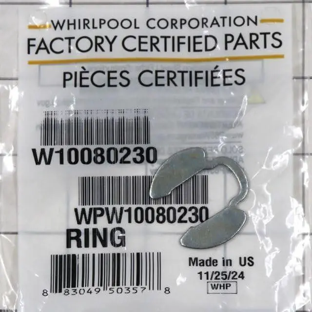 Main image of WPW10080230 Washing Machine Retaining Clip