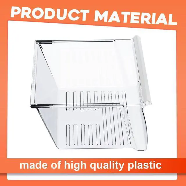 Alt view image 6 of 7 - 2188656 Upper Crisper Pan W/humidity Control & Handle Cover Compatible with Whirlpool Refrigerator Crisper Drawer Replacement only