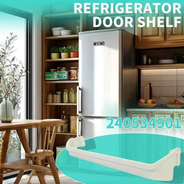 Alt view image 4 of 7 - 240534901 Refrigerator Door Shelf Bar Compatible with Kenmore Frigidaire Replace for #AP3214630 PS734935 Retainer Rack Rail