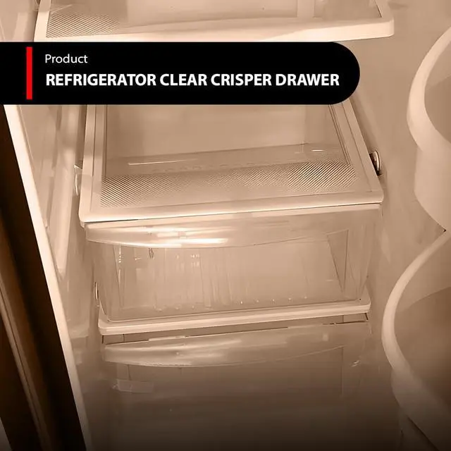 Alt view image 4 of 7 - Upper Crisper Pan Drawer Compatible with Frigidaire Refrigerator Models | 240351061, 240351005, 240351062, 240351003, 240351041 Clear