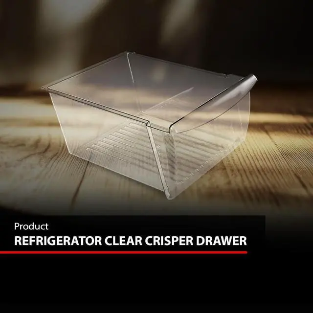 Alt view image 2 of 7 - Upper Crisper Pan Drawer Compatible with Frigidaire Refrigerator Models | 240351061, 240351005, 240351062, 240351003, 240351041 Clear