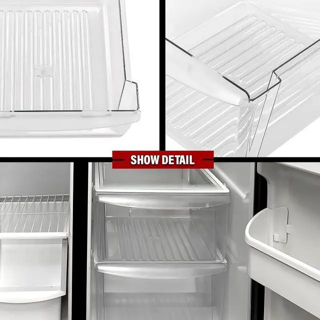 Alt view image 7 of 7 - Upper Crisper Pan Drawer Compatible with Frigidaire Refrigerator Models | 240351061, 240351005, 240351062, 240351003, 240351041 Clear