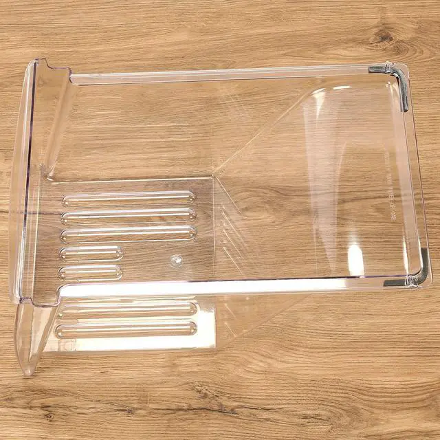 Alt view image 3 of 7 - Refrigerator Crisper Drawer Pan Replacement for 240337103 PS429854 | Refrigerator Pan Shelf Replacement Plastic Clear