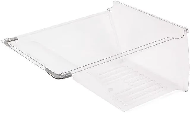 Alt view image 6 of 7 - Refrigerator Crisper Drawer Pan Replacement for 240337103 PS429854 | Refrigerator Pan Shelf Replacement Plastic Clear