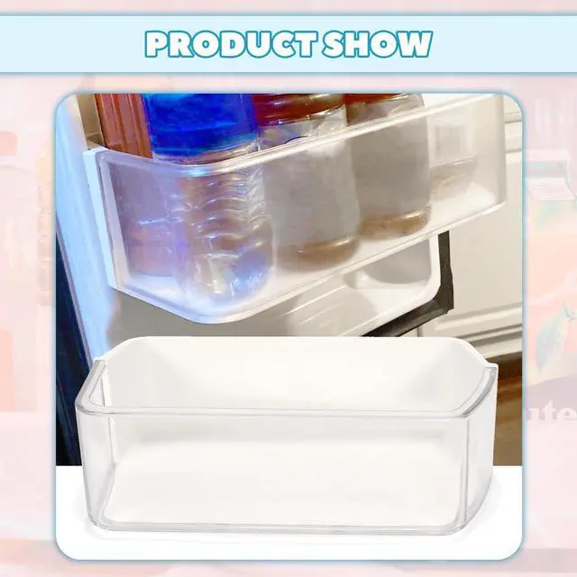 Alt view image 6 of 7 - DA97-12650A Refrigerator Door Shelf Bin Compatible with Samsung Refrigerator (Right Side) Fridge Shelf Replace DA63-07104A DA63-06963A RF263beaesr RF260beaesr AP5620330