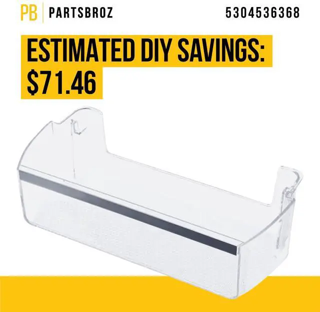 Alt view image 4 of 6 - 5304536368 Refrigerator Door Shelf Bin for Frigidaire Electrolux AP7218988 | Replaces PS17219764 5304526888 5304525905
