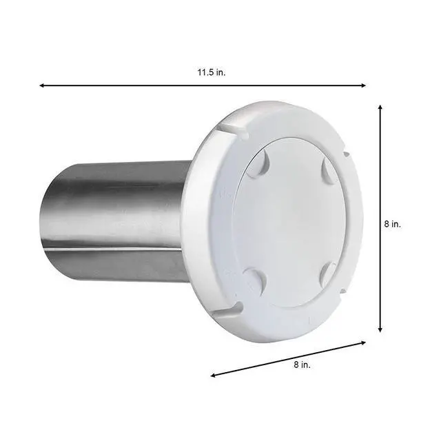 Alt view image 4 of 7 - BPSH4WZW ProShield 4-Inch Spring Loaded Dryer Vent Hood, White