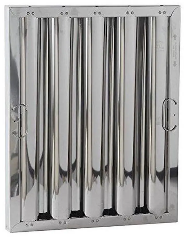 Main image of 20x16 Hood Filter, Stainless Steel Baffle Filter Replacement for Restaurants and Commercial Kitchen Range