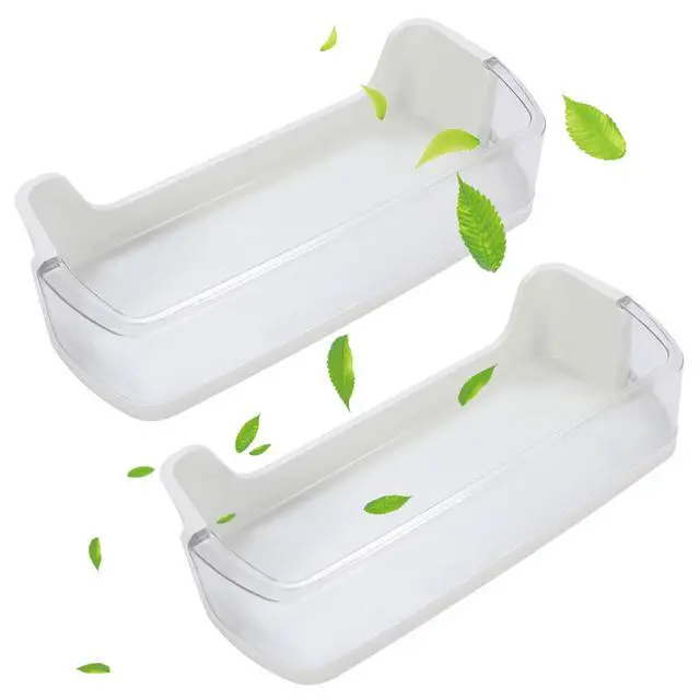Alt view image 7 of 7 - 2 Pcs DA97-08348A Right(Middle) Refrigerator Door Shelf Basket Bin Compatible with Samsung Refrigerator RS25H5111BC RS25H5111SR AP4578465 DA63-05215A 2051360 PS4175772 Replacement White