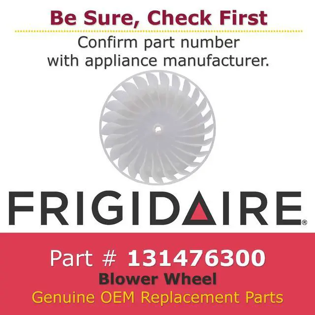 Alt view image 3 of 4 - 131476300 Genuine OEM Blower Wheel for Dryers