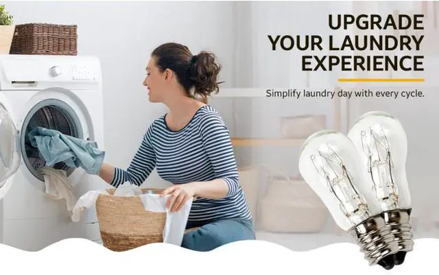 Alt view image 2 of 2 - 4-Pack WE05X20431 Dryer Drum Light Bulb Replacement | 10W 120V E12 Specialty Appliance Bulb Rep