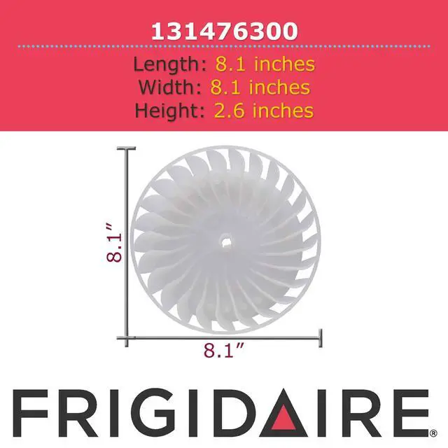 Alt view image 4 of 4 - 131476300 Genuine OEM Blower Wheel for Dryers