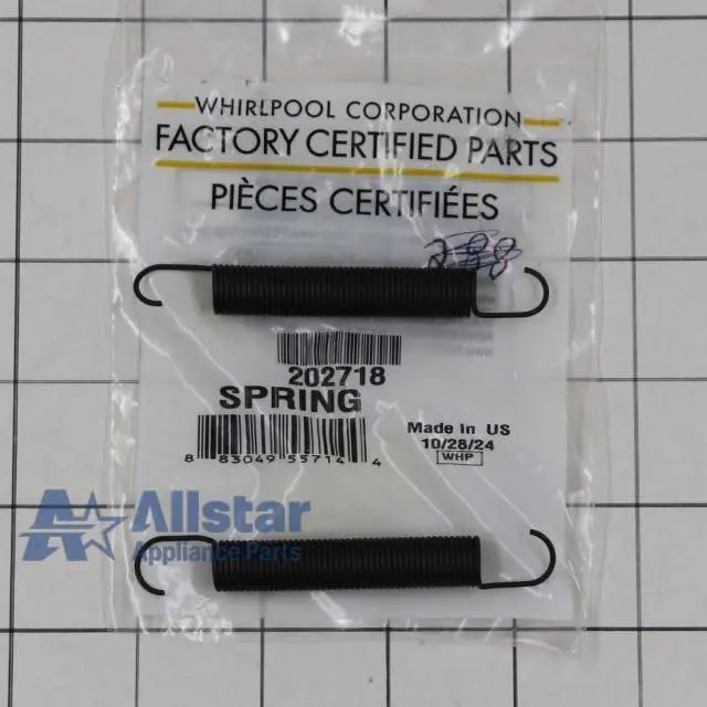 Alt view image 2 of 3 - 202718 Washing Machine Spring