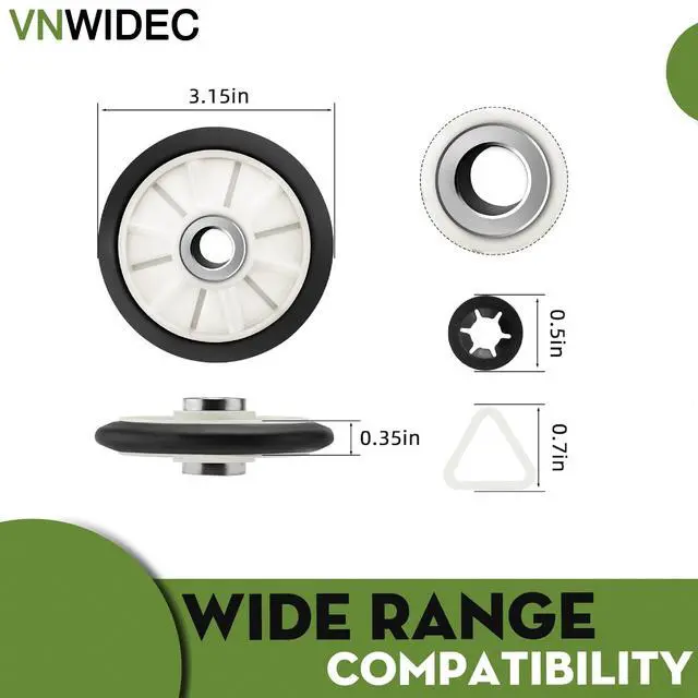 Alt view image 5 of 5 - Dryer Repair Kit for Whirlpool WED7000DW0 NED4500VQ0 WED4800XQ3 | Fits WED7000DW0, WED7000DW1, WED7000DW2, WED7300DC1, WED7300DC2, WED7300DW0, NED4500VQ0