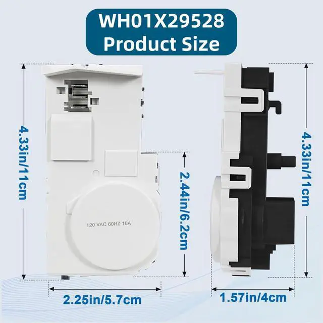 Alt view image 6 of 7 - 1pcs Washer Door Latch WH01X29528 for GE GFW510SCN4WW-GEH, GFW550SPN0DG-GEH Washing Machine