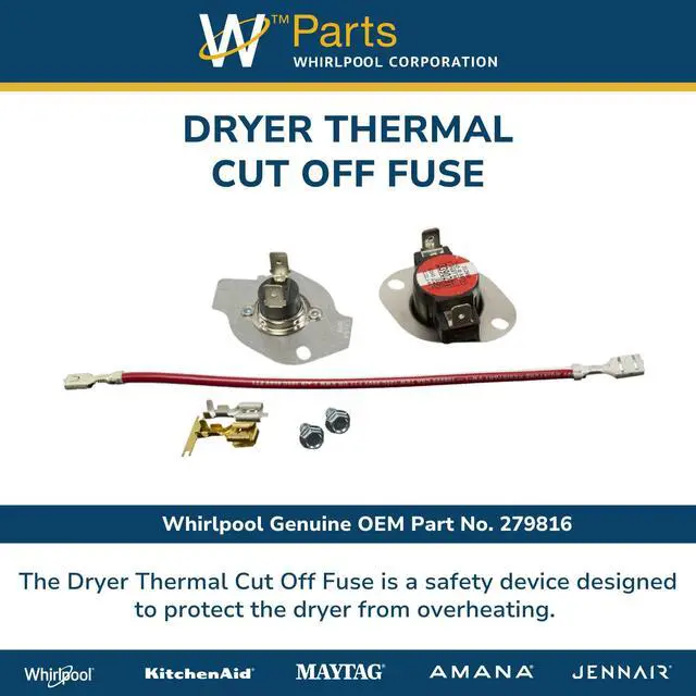 Alt view image 5 of 6 - 279816 Dryer Thermal Fuse Kit