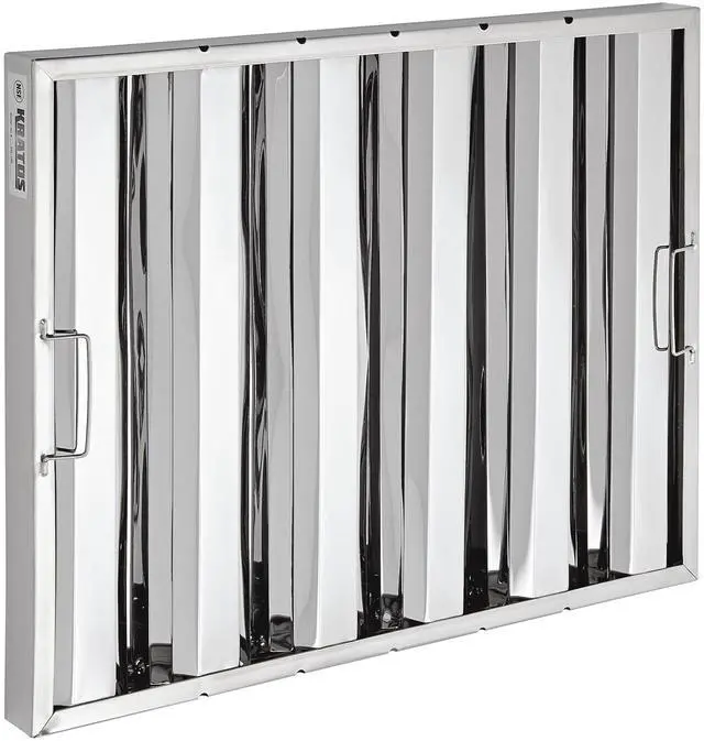 Main image of Commercial Hood Filter 26-Gauge Stainless Steel, Silver 12"H x 20"W x 2"T | Restaurants, Bars, Steakhouses, Grills | (#32L-125)