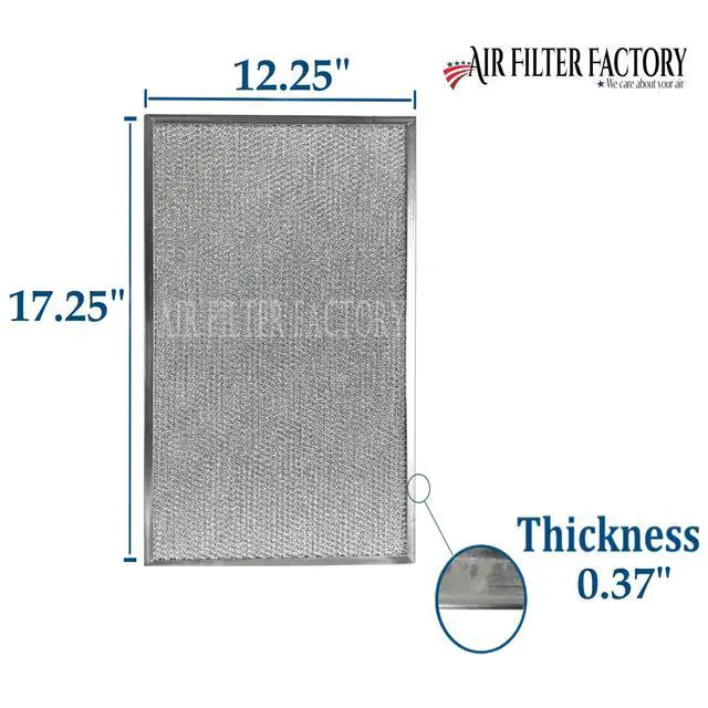 Alt view image 3 of 6 - 12-1/4 X 17-1/4 X 3/8 Range Hood Aluminum Grease Filters 2-Pack