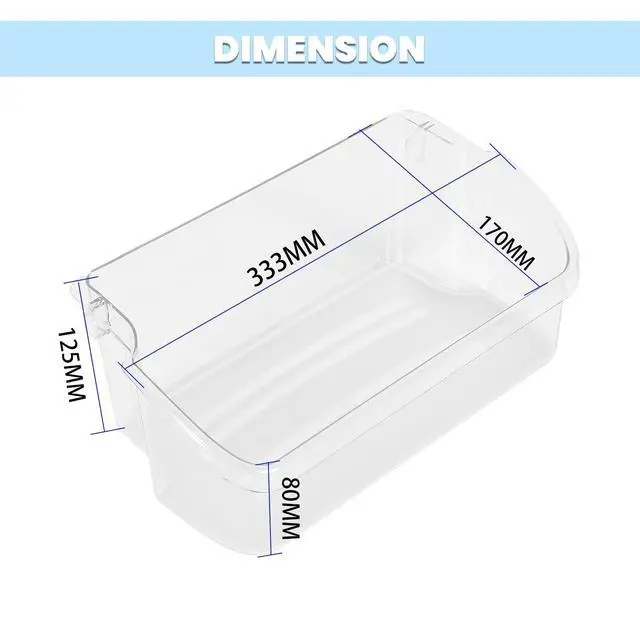 Alt view image 5 of 7 - 240324502 AP2549806 Refrigerator Door Shelf Compatible with Frigidaire Kenmore Electrolux Refrigerator Door Bin 844402 AH429767 EA429767 PS429767 Replacement only Clear 2PCS