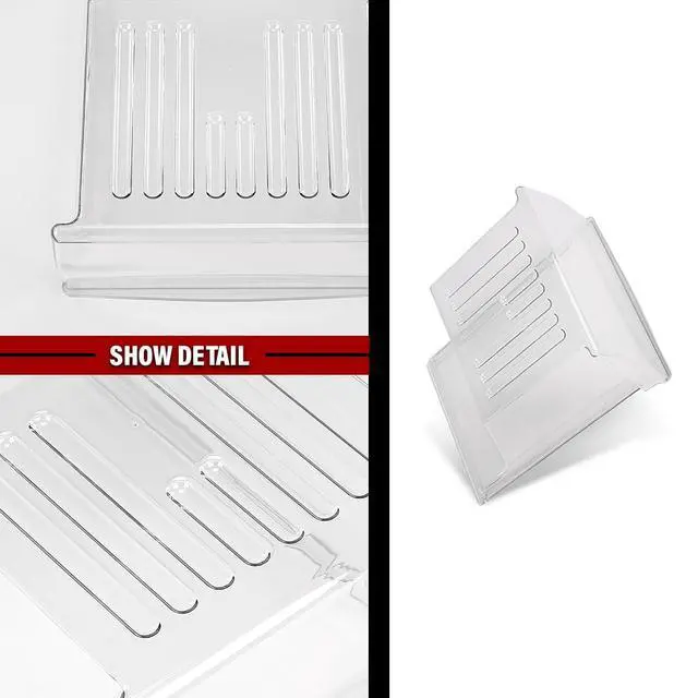 Alt view image 6 of 7 - Crisper Drawer Pan Fit Frigidaire,Kenmore,Crosley,Westinghouse,Gibson,Clear | Fit Refrigerator Models Beginning with FFTR18, FFHT18, FRT18 240337103, PS429854, Clear