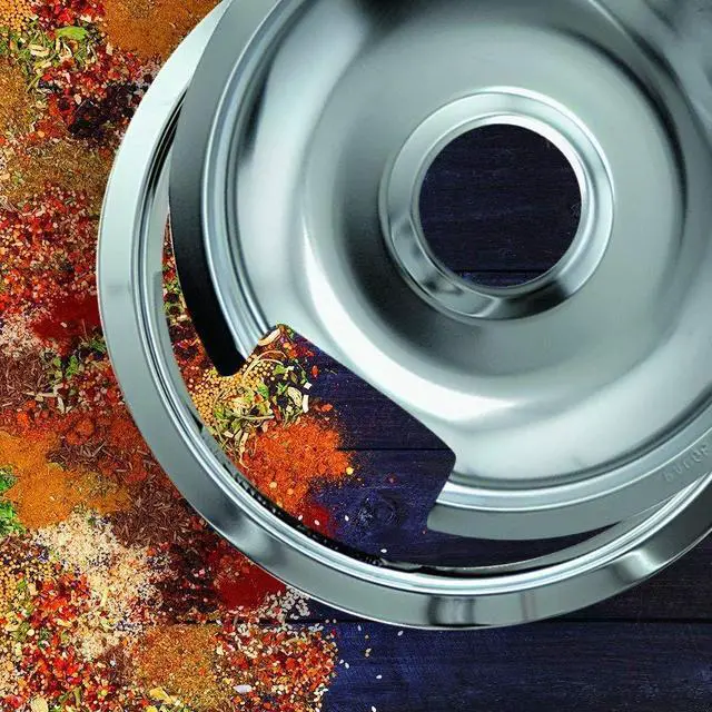 Alt view image 5 of 5 - Style D Heavy Duty Drip Pans and Trim Rings (Includes 2 Small and 2 Large) for GE Hotpoint