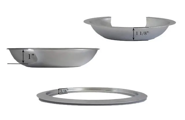 Alt view image 3 of 5 - Style D Heavy Duty Drip Pans and Trim Rings (Includes 2 Small and 2 Large) for GE Hotpoint