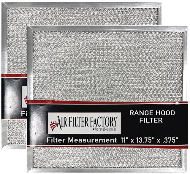Main image of 11 X 13.75 X.375 Inches Range Hood Aluminum Grease Filters 2-Pack