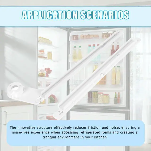 Alt view image 4 of 5 - 240349701 240356501 Slide Rail Sets Compatible with Frigidaire Refrigerator Replacement for 891105 AH429945 EA429945 PS429945 891216 AH430126 EA430126 PS430126