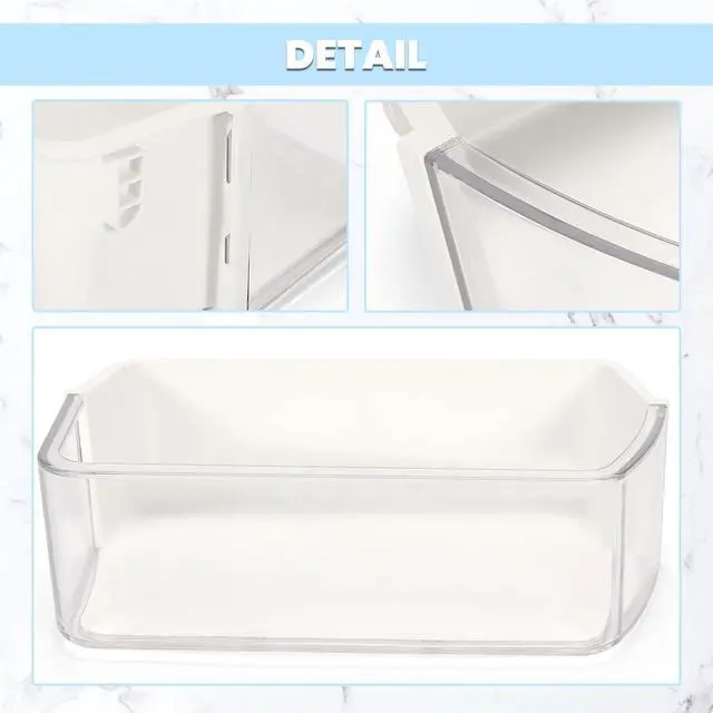 Alt view image 7 of 7 - DA97-12650A DA63-07104A AP5620330 Right Refrigerator Door Shelf Basket Bin Pair Compatible with Samsung Refrigerator Door Bin PS4176653 2692337 Replacement only