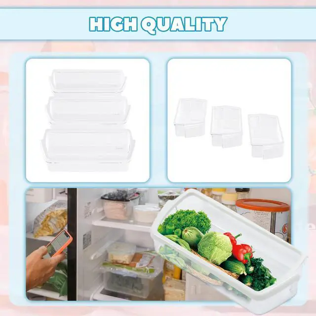 Alt view image 3 of 7 - W10321304 WPW10321304 Replacement Refrigerator Door Shelf Bin Compatible with Whirlpool Refrigerator Replacement for AP6019471 2171046 2171047 2179574 PS11752778 2179607-3PCS