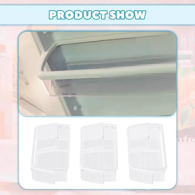 Alt view image 5 of 7 - W10321304 WPW10321304 Replacement Refrigerator Door Shelf Bin Compatible with Whirlpool Refrigerator Replacement for AP6019471 2171046 2171047 2179574 PS11752778 2179607-3PCS